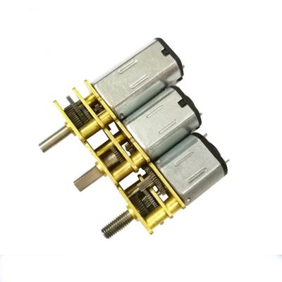 China Fully Enclosed Design Customizable Low Noise Low Noise Gear Electric Miniature DC Motors N10 N20 N30 for sale