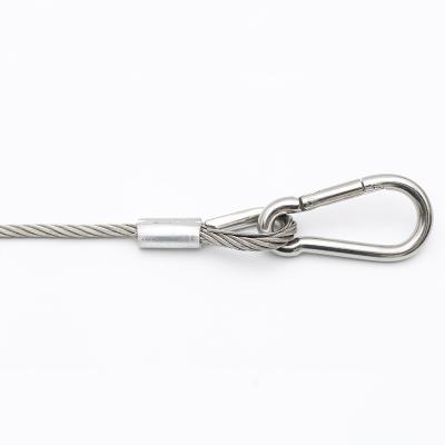 China Heavy Industry High Quality Stainless Steel 304 4*40 Spring Hook Carabiner Snap Hook for sale