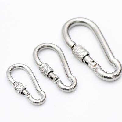 China High quality heavy industry 304 stainless steel snap hook spring hook with 8*80mm screw for sale