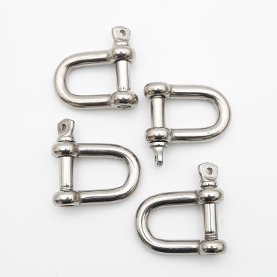 China Heavy Industry Hardware Fittings Stainless Steel M5 Screw Pin Chain Marine Anchor Dee Rigging Shackle for sale