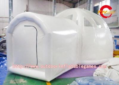 China White Outdoor Camping Bubble With Rooms / Transparent Inflatable Clear Bubble Tent for sale