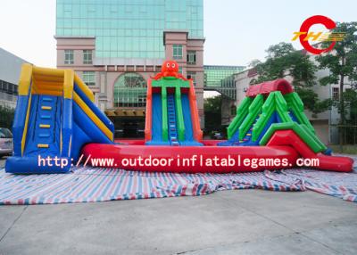 China Qqua Park Kids / Adults Giant Inflatable Water Park With Swwming Pool for sale