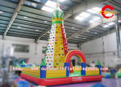 China Artificial Inflatable Rock Climbing Wall / Commercial Giant Inflatable Climbing Toys for sale