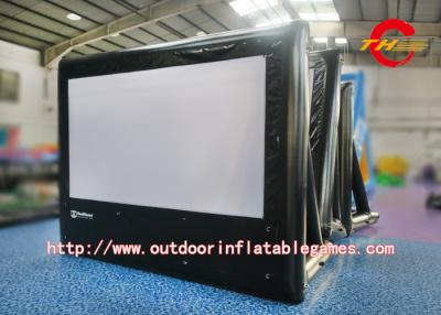 China Outdoor Inflatable Advertising Screen L3m X H5m Black Movie Theater Screen for sale