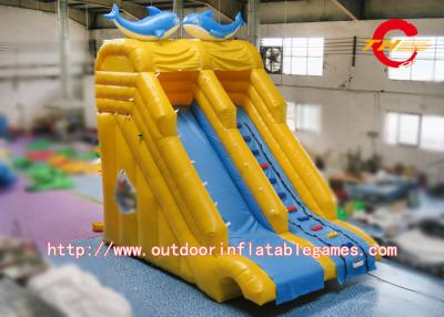 China Shopping Malls Fire Resistance Kids Inflatable Slide With Swimming Pool for sale