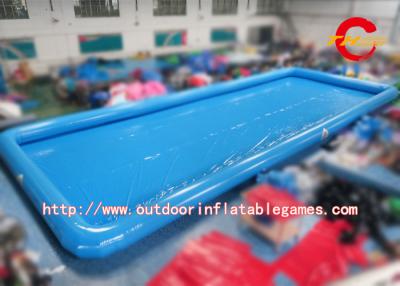 China Commercial Giant Inflatable Water Games , Blue Inflatable Swimming Pool for sale