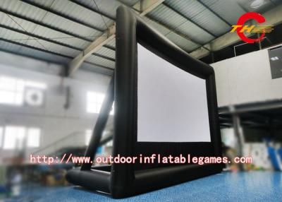 China Black Inflatable Outdoor Movie Screen , Inflatable Movie Projection Screen for sale