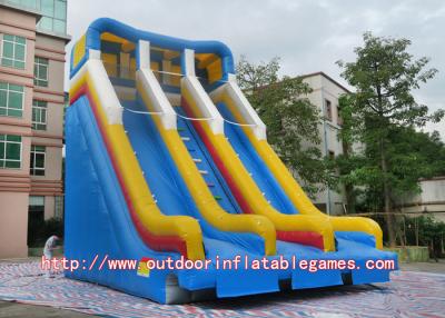 China 0.5mm PVC Outdoor Inflatable Slides , Inflatable Backyard Water Slides For Kids for sale