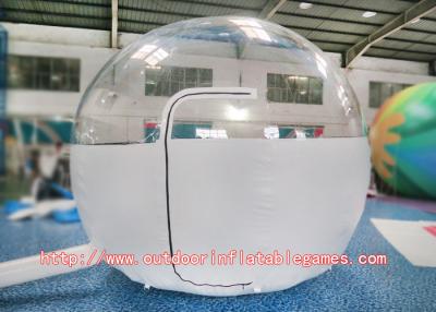 China Family Camping Inflatable Dome Tent / 0.8mm PVC Inflatable Lawn Tent Clear for sale