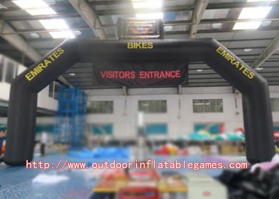 China Black Screen Printing Inflatable Arch Airtight Style For Racing Events for sale