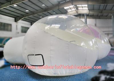 China Round Inflatable Bubble Room Dome Tent Clear 210D Coated Nylon Cover for sale