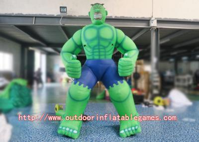 Cina Personaggi dei cartoni animati gonfiabili ad alta resistenza di Hulk per le feste di compleanno, annuncianti in vendita