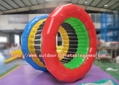 China Amusement Park Inflatable Zorb Ball Water Roller With Hot Welding Technique for sale