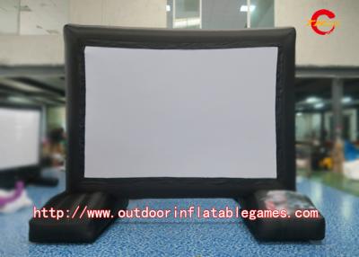 China Rear Projection Inflatable Tv Screen Double Stitching Logo Printing L3m X H5m for sale