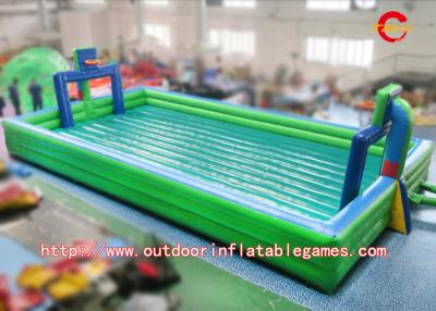 China Big Exciting Inflatable Football Pitch Hire , Outdoor Inflatable Soccer Fields PVC Material for sale