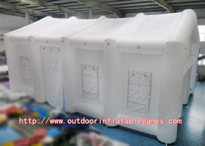 China White Party Event Marquee Inflatable Tent With Window And Tunnel Entrance for sale