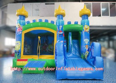 China 0.55mm PVC Inflatable Bounce House Inflatable Disco Dome With Slide For Park for sale