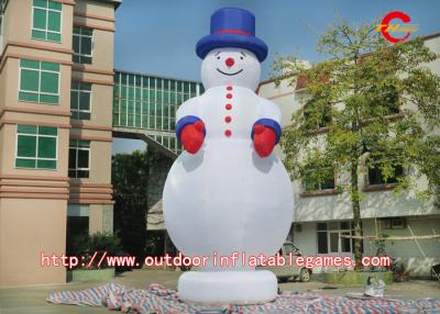 China Boneco de neve inflável do Natal exterior com logotipo profissional da impressão à venda