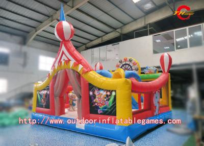 China 0.55mm PVC Product Inflatable Bouncer House With Slides , SGS certificate for sale