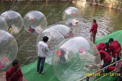 China Transparent PVC Inflatable Water Games Water Balloon Sporting Games for sale