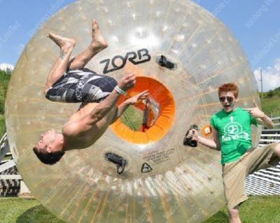 China Rent Outdoor Inflatable Zorb Ball , Exciting giant hamster ball for people for sale