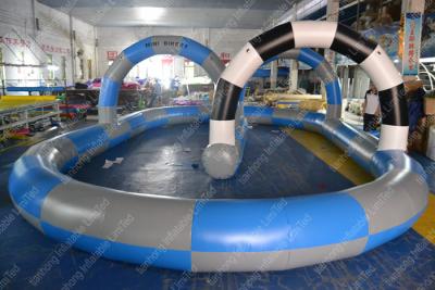 China Attractive Inflatable Sports Games , Inflatable race track Games For Water Park for sale