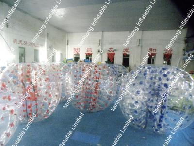 China Bola humana transparente del hámster/bola inflable portátil del tope del cuerpo en venta