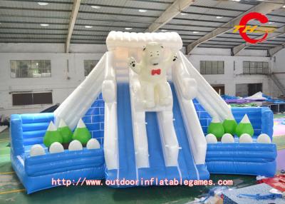 China 0.5mm PVC Inflatable Water Slides Ice Kingdom Fire Retardant for sale