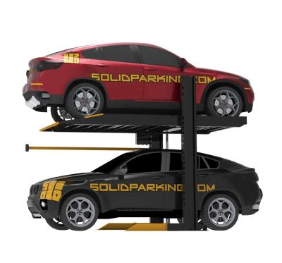 China Automatic Parking Lift 2 Level 2 Car Lift Equipment Double Stacker Car Parking Crane for sale