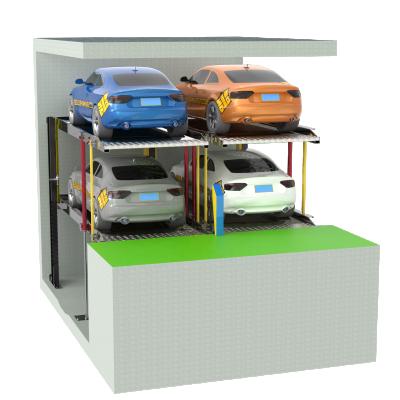 China 2,500KG SUV Multilevel Parking System Two Post Bottom Car Lift 2 for sale