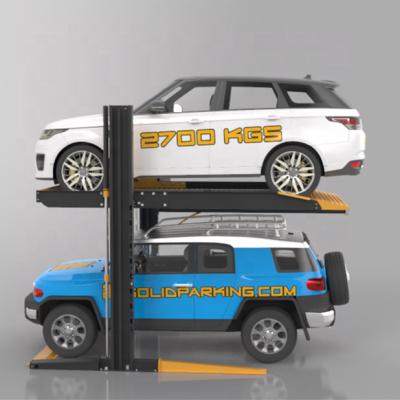 China 2 Post Vertical Car Parking Lift 2700kg for sale