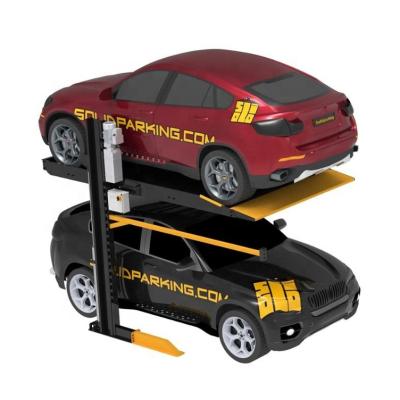 China Factory Price Power Pack Silent Double Post Two Car Parking Lift 2 for sale