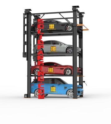 China 2,000KG- 3,000KG Car Parking System Four-Hail Multi-stacker Car Parking Lift 2 for sale