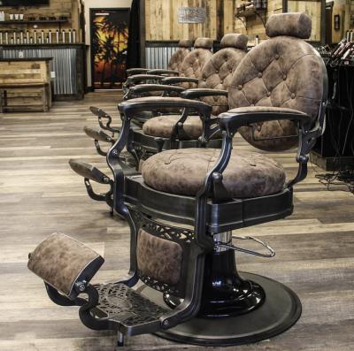 China European vintage barber chair barber chair hair salon furniture pvc leather wholesale price for sale