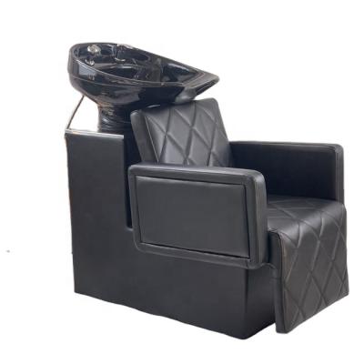 China 2021 new modern unique European and American design hair salon shampoo chairs; Best selling styling chair salon equiment; Barber chair for sale