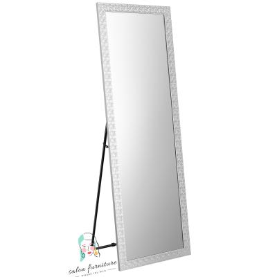 China High Quality Hot Selling Transitional Silver Classic Simple Floor Mirror Salon Mirror Makeup Station Mirror for sale