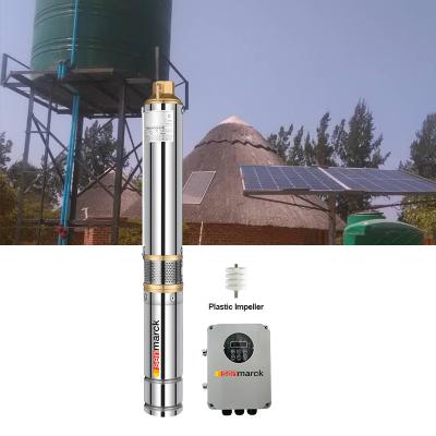 China Agriculture/Home Solar Pump 1500w 110v DC Max Flow 3.8m3 Per Hour For 110m Deep Borehole Well 3 Inch Solar Power Booster Water Pump for sale