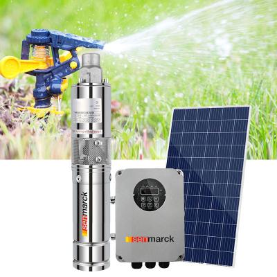 China Agriculture/Home Solar Water Pumps For Wells India Helical Solar Pumps Irrigation 3 Inch Rotor Submersible Solar Powered Pumps for sale