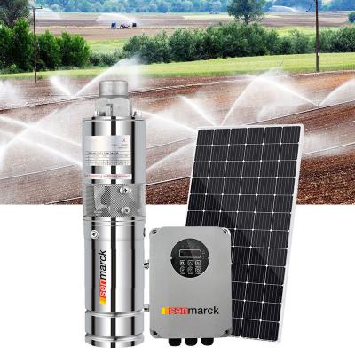 China Agriculture/Home Surface Water Solar Pumps For Irrigation 4 Inch Helical Rotor Submersible Solar Power Pumps 600w Powers Farm Irrigation for sale