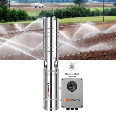 China Agriculture/Home Solar Water Pump Africa Series Centrifugal Solar Pump 4 Inch Solar System Head Deep Well Pumps 2hp 100m for sale