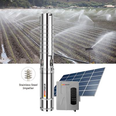 China Home Submersible Well Water Pumps 2hp Solar Powered Farming / Farming Water Pumps In Pakistan Big Flow Irrigation Pumps Water for sale