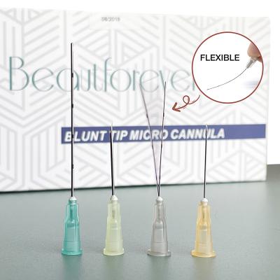 China For Dermal Injection High Quality Disposable Needle For Dermal Filler Injection CE Marked 18G-27G Micro Cannula Blunt Type for sale