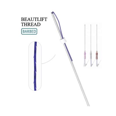 China Pdo pcl plla Beautforever PDO/PCL/PLLA eyebrow tooth lifting thread with needle for sale