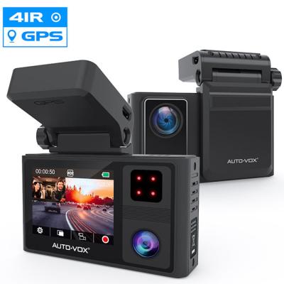 China With Internal G-sensor GPS Dual Lens Dash Camera Front And Camera Recording Car Interior Black Box for sale