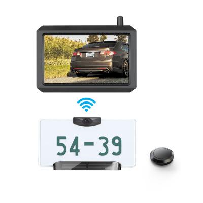 China Radio 5 Minutes DIY Installation Solar Power Car Rear View Camera Wireless Reverse Backup Kit for sale