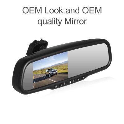 China Rearview mirror OE looking high brightness 1080p rearview mirror dvr camera for sale