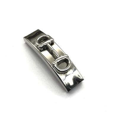 China jstainless steel magnets 316L clasp for jewelry making BMZ 10*3 316L little channel fillet stainless charm for bracelet leather men stainless steel vintage flat bracelet findings for sale