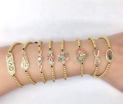 China Wholesale 100% hot sale manual factory new style adjustable bracelet BMZ adjustable iridescent bling chain bracelet crown iced out bracelet for sale