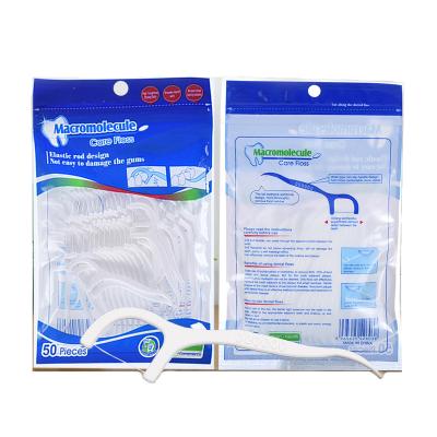 China 50pcs/lot Oral Hygiene Dental Flosser Sticks Dental Water Flosser Teeth Picks Tooth Picks ABS Floss H-0006 for sale