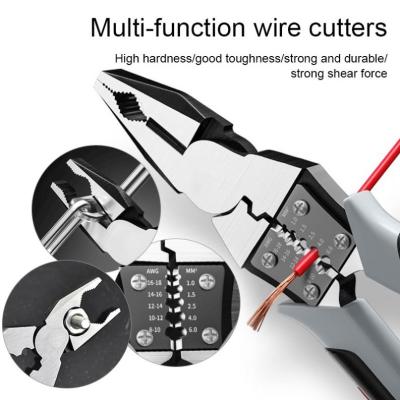 China Universal Diagonal Diagonal Pliers Wire Stripper Crimper Cable Cutter Tool Wire Cutter Multifunctional Electrician Hardware Hand Tool for sale